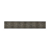 Fine Filigree Gold Border Wedding ID871 Einladungsbanderole (Flach)
