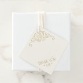 Fine Filigree Gold Corner Border Vielen Dank ID87 Geschenkanhänger (Beispiel)