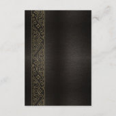 Fine Filigree Gold Wedding Details ID871 Begleitkarte (Rückseite)