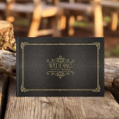 Fine Filigree Gold Wedding ID871 Gästebuch