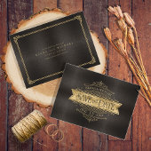 Fine Filigree Gold Wedding ID871 Save The Date