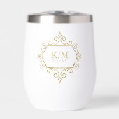 Fine Filigree Gold Wedding Initials ID871 (Vorderseite)