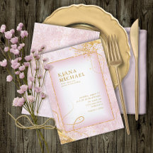 Fine Gold Lines Abstrakt Wedding V2 Mauve ID867