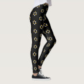 Fine Gold und Silver Geometric Muster Leggings (Rechts)