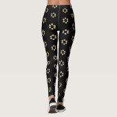 Fine Gold und Silver Geometric Muster Leggings (Rückseite)