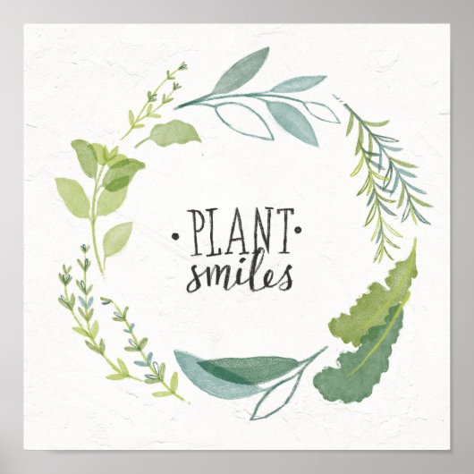 Fine Herbs II | Plant Smiles Poster (Vorne)