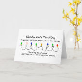 Fine Italian Twinkle Lights Weihnachtskarte Karte (Gelbe Blume)