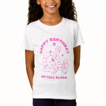 Fine Jersey T - Shirt Glücklicher Geburtstag in vo