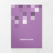 Fine Lilac Zeitgenössische Transparenz Dreifach Gefaltete Karte (Cover)