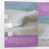 Fine Lilac Zeitgenössische Transparenz Dreifach Gefaltete Karte (Innen Erste Seite)