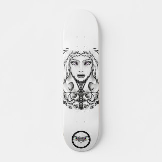 Fine Line Art zeichn von Animalia mit Tieren Skateboard