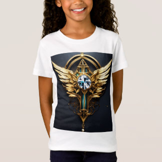 Fine Line Future Style Wing Tattoo T - Shirt Desig