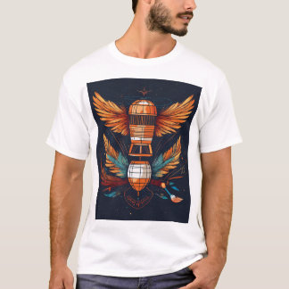 Fine Line Futurist Tattoo Art T - Shirt