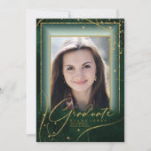 Fine Lines Gold Abstrakt Abschluss Green ID907 (Vorderseite)