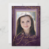 Fine Lines Gold Abstrakt Abschluss Plum ID907 (Vorderseite)