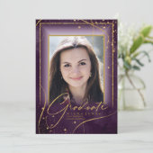 Fine Lines Gold Abstrakt Abschluss Plum ID907 (Stehend Vorderseite)