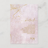 Fine Lines Gold Abstrakt Details Mauve ID867 Begleitkarte (Vorderseite)