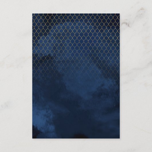 Fine Lines Gold Abstrakt Details Navy ID867 Begleitkarte (Rückseite)