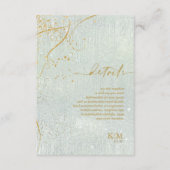 Fine Lines Gold Abstrakt Details Sage ID867 Begleitkarte (Vorderseite)