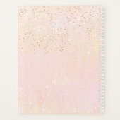 Fine Lines Gold Abstrakt Wedding Blush ID867 Planer (Rückseite)