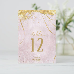 Fine Lines Gold Abstrakt Wedding Mauve ID867 Einladung