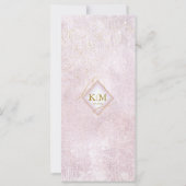 Fine Lines Gold Abstrakt Wedding Menu V2 Mv ID867 (Rückseite)