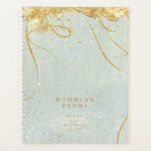 Fine Lines Gold Abstrakt Wedding Sage ID867 Planer (Vorderseite)