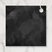 Fine Lines Gold Abstrakt Wedding V1 Black ID867 Geschenkanhänger (Rückseite)