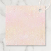 Fine Lines Gold Abstrakt Wedding V1 Blush ID867 Geschenkanhänger (Rückseite)