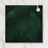 Fine Lines Gold Abstrakt Wedding V1 Emerald ID867 Geschenkanhänger (Rückseite)