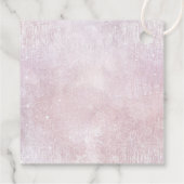 Fine Lines Gold Abstrakt Wedding V1 Mauve ID867 Geschenkanhänger (Rückseite)