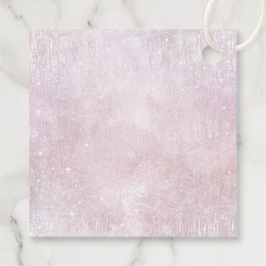 Fine Lines Gold Abstrakt Wedding V1 Mauve ID867 Geschenkanhänger (Rückseite)