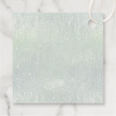 Fine Lines Gold Abstrakt Wedding V1 Sage ID867 Geschenkanhänger (Rückseite)