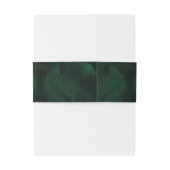 Fine Lines Gold Abstrakt Wedding V2 Emerald ID867 Einladungsbanderole (Rückseitenbeispiel)