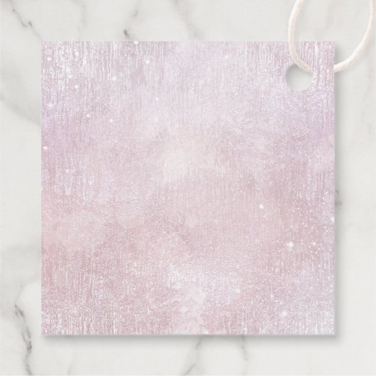 Fine Lines Gold Abstrakt Wedding V2 Mauve ID867 Geschenkanhänger (Rückseite)