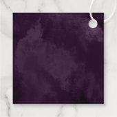 Fine Lines Gold Abstrakt Wedding V2 Plum ID867 Geschenkanhänger (Rückseite)