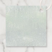 Fine Lines Gold Abstrakt Wedding V2 Sage ID867 Geschenkanhänger (Rückseite)