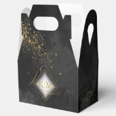 Fine Lines Gold Abstrakt Wedding V3 Blk/Gld ID867 Geschenkschachtel (Geöffnet)