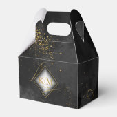 Fine Lines Gold Abstrakt Wedding V3 Blk/Gld ID867 Geschenkschachtel (Vorderseite)