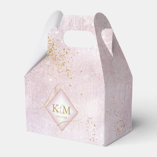 Fine Lines Gold Abstrakt Wedding V3 Mauve ID867 Geschenkschachtel (Vorderseite)