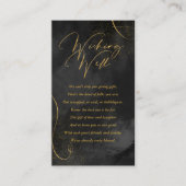 Fine Lines Gold Abstrakt Wishing Well Black ID867 Begleitkarte (Vorderseite)