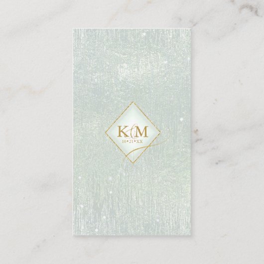 Fine Lines Gold Abstrakt Wishing Well Sage ID867 Begleitkarte (Rückseite)