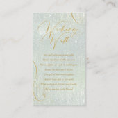 Fine Lines Gold Abstrakt Wishing Well Sage ID867 Begleitkarte (Vorderseite)