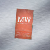 Fine Luxury Leather | Doppelgeheftet Magnetische Visitenkarte (Beispiel)