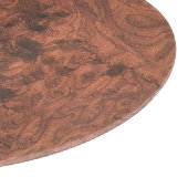 Fine Mahogany Veneer Print Schneidebrett (Ecke)