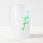 Fine Mattglas Bierglas (Vorderseite Links)