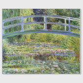 Fine Monet Japanese Bridge & Water-Lily Pond Geschenkpapier (Flach)