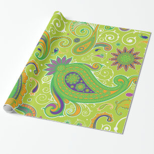 Fine Paisley Cool Niedlich Girly Retro Fashion Geschenkpapier