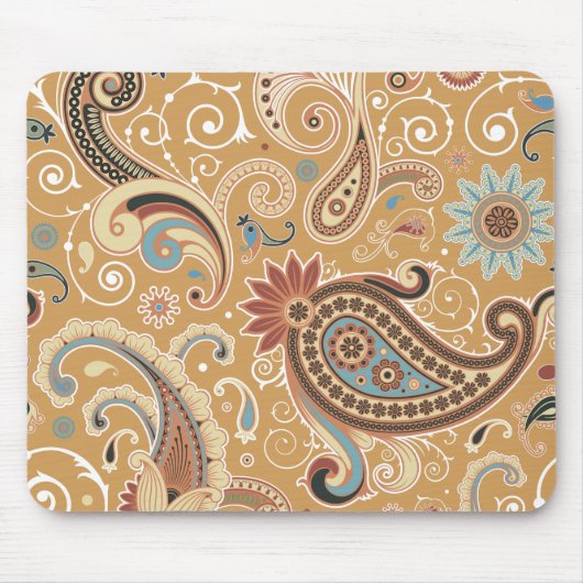 Fine Paisley Cool Niedlich Girly Retro Fashion Mousepad (Vorne)