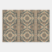 Fine Persian Afghan Carpet Boho Motif Ramadan Gesc Geschenkpapier Set (Vorderseite 2)